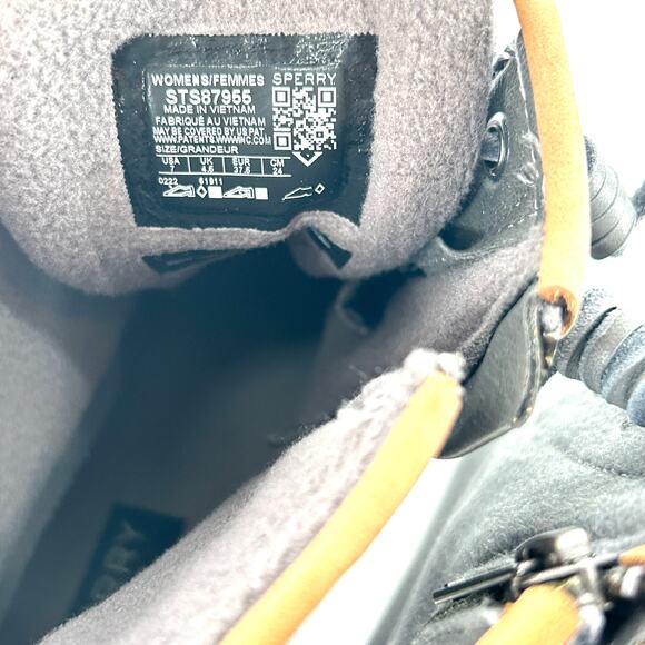 Sperry Saltwater Duck Boot 7 NWOT Gray Wool Rain Ankle Comfort Womens - Picture 8 of 8